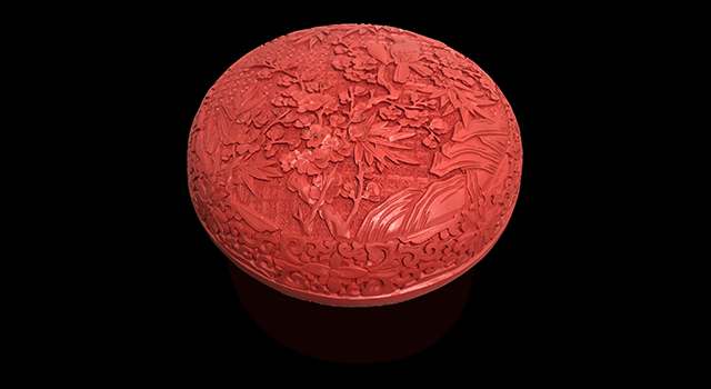 民間収集 木胎漆器漆彫 鳳凰紋 彩繪 茶箱 普茶 封存 清乾隆\u201c剔红仪凤宝盒\u201d漆器- 漆器高清图片下载- 集古作网