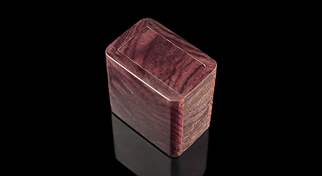 (已讓)墨西哥黃檀木紅底虎皮紋-戒指文盒