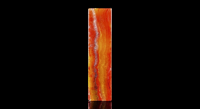 (已讓)壽山石紅黃杜陵-素體六平正方章 (已讓)壽山石紅黃杜陵-素體六平正方章