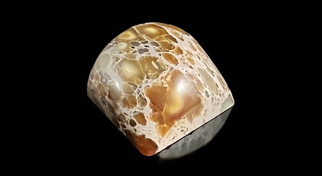 壽山花坑石-素體正方章