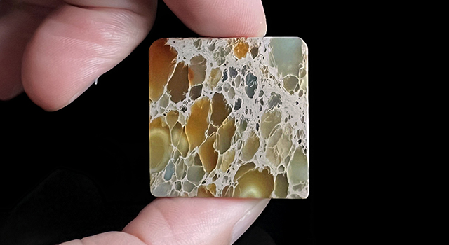 壽山花坑石-素體正方章