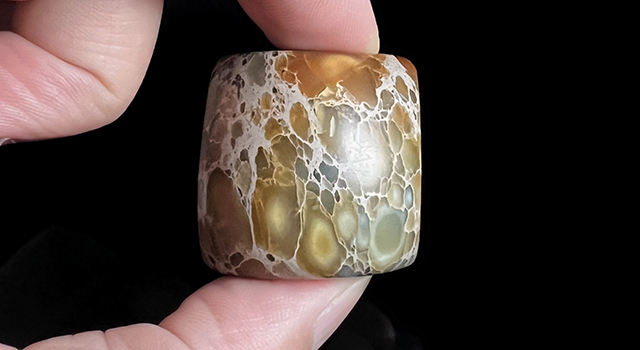 壽山花坑石-素體正方章