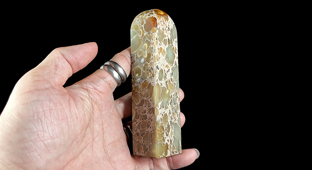 壽山花坑石-素體正方章