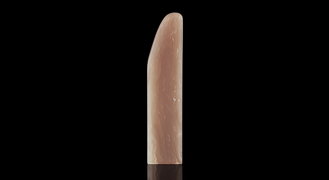 巴林石牛角凍-素體正方章