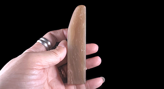 巴林石牛角凍-素體正方章