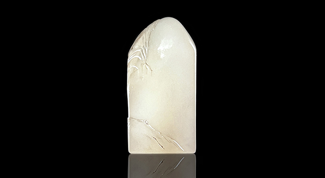 壽山石坑頭晶-高山訪賢正方章