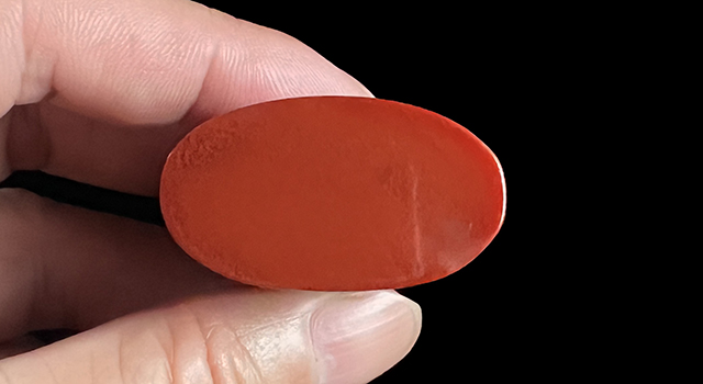 壽山三彩高山-兩小無猜橢圓章