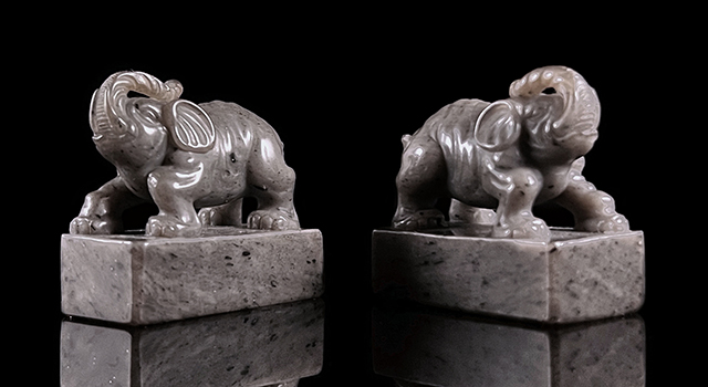 壽山尼姑樓-象鈕日對章