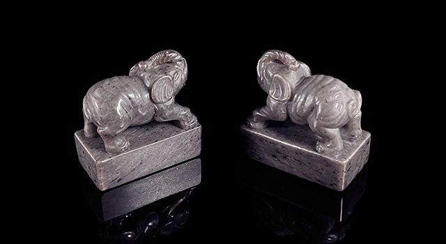 壽山尼姑樓-象鈕日對章