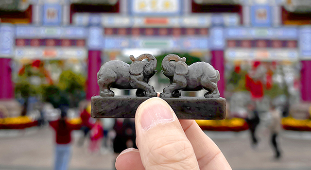 壽山尼姑樓-象鈕日對章