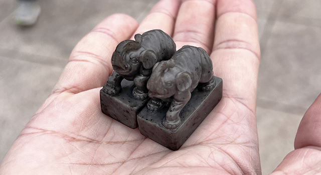 壽山尼姑樓-象鈕日對章