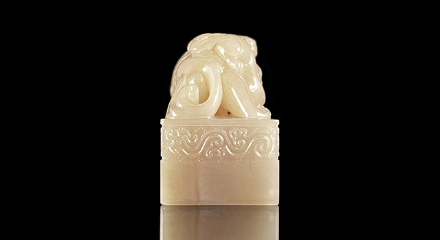 壽山高山凍-母子獸日形章