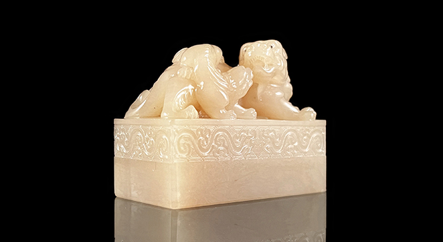 壽山高山凍-母子獸日形章